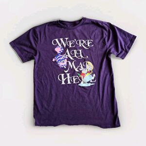 “We’re All Mad Here” Alice In Wonderland Disney Our Universe Purple Shirt Size S